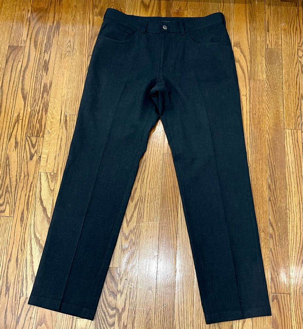 Gardeur ALAN charcoal Grey flat front 5 pocket pants. Size 34.